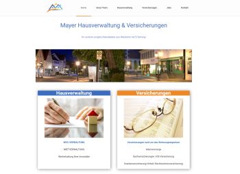 Screenshot Kundenhomepage