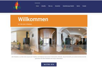 Screenshot Kundenhomepage