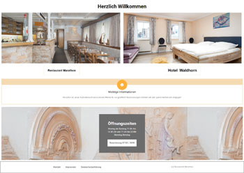 Screenshot Kundenhomepage